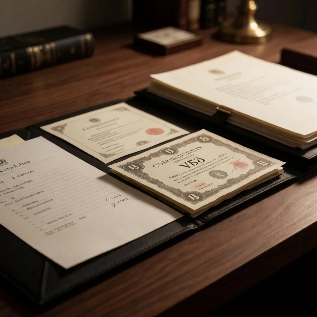 Carpeta de documentos financieros